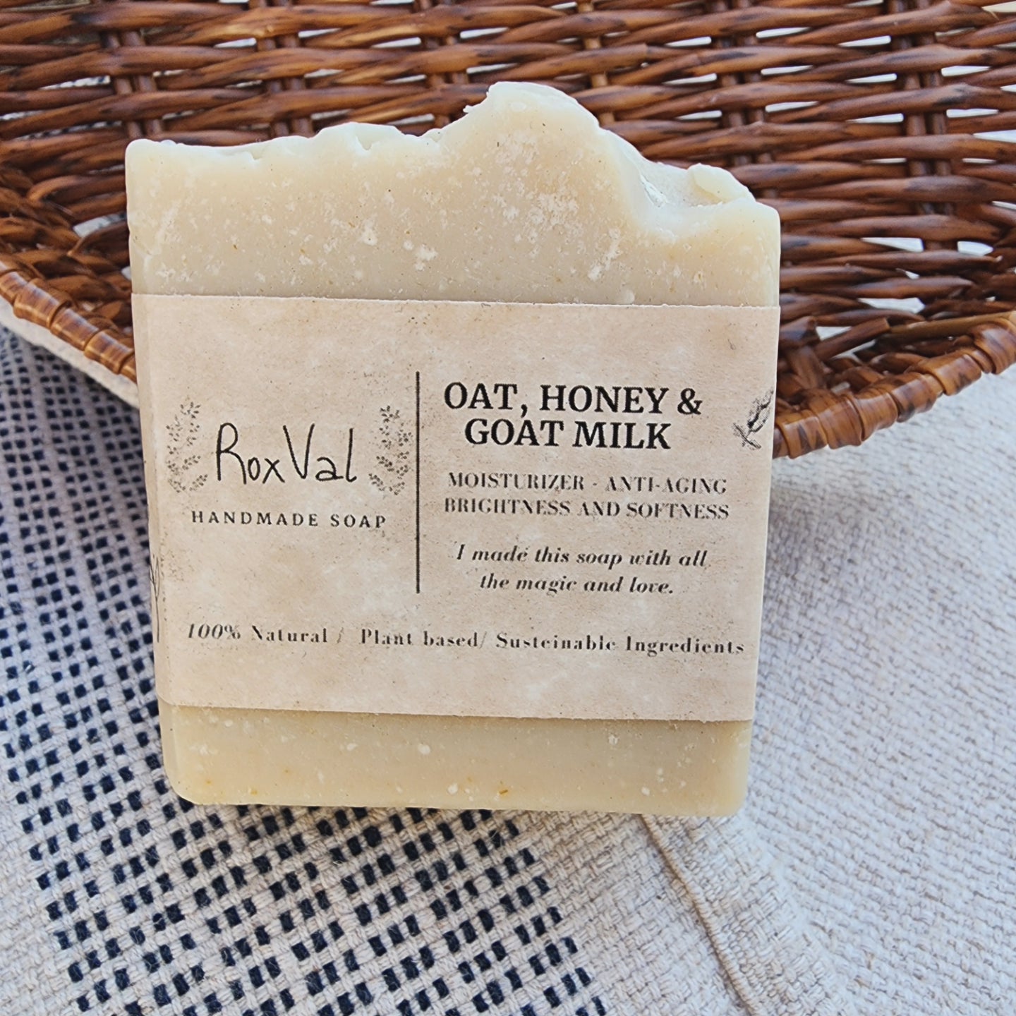 Oat, Goat milk and Honey soap
